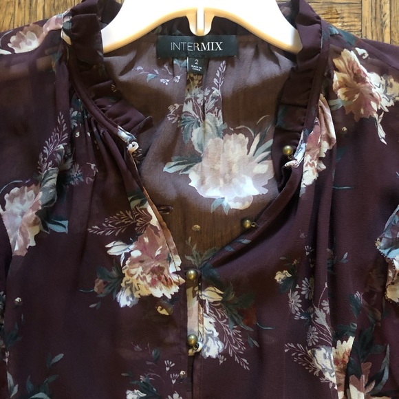 Intermix floral long sleeve dress - Picture 4 of 5